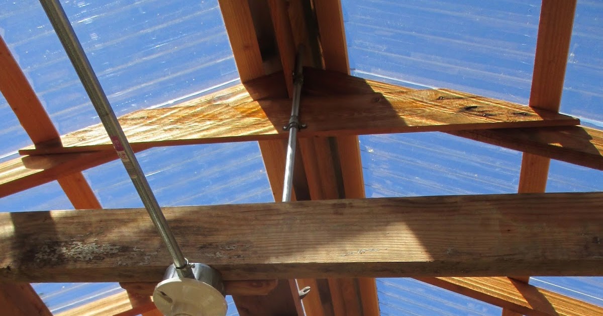 triangle greenhouse (ridge vent and gutters)