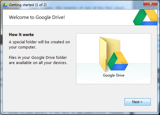 Start your Google drive