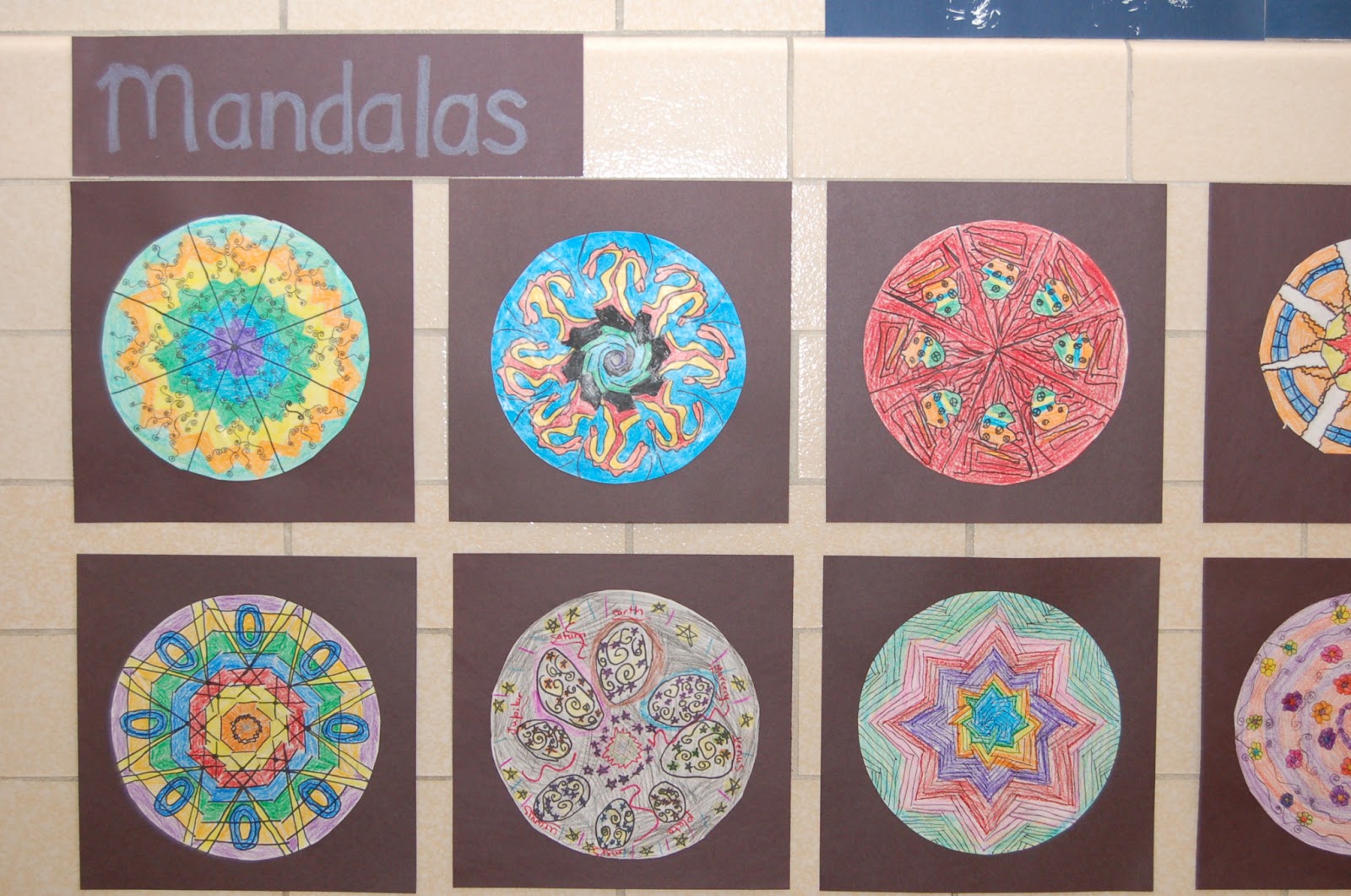 Art With Ms. James 4th Grade Mandalas