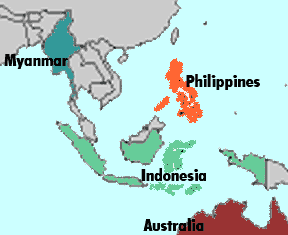 Philippines Indonesia Map