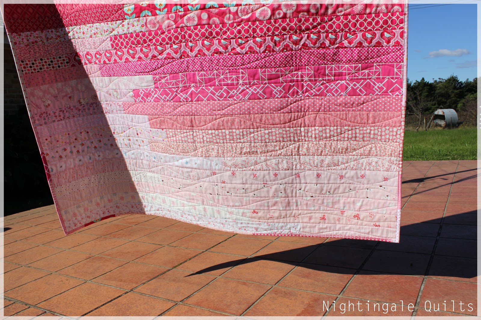 Nightingale Quilts Pink Ombré Quilt Part 2