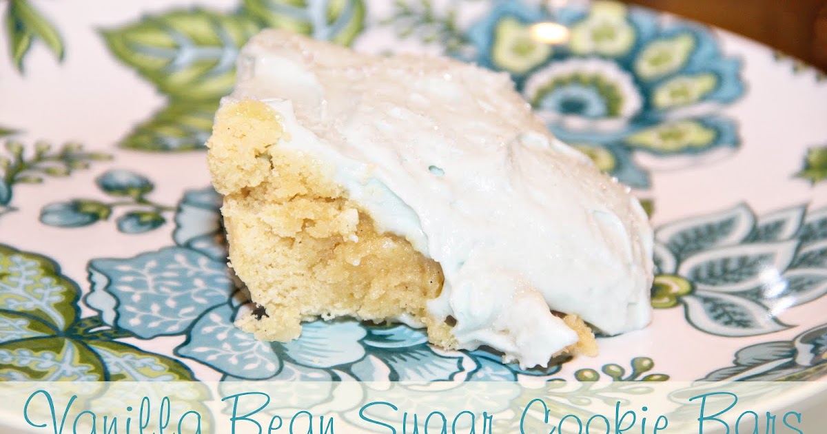 Jenna Blogs Vanilla Bean Sugar Cookie Bars