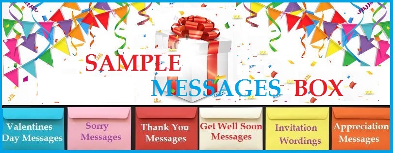 Sample Messages Wordings