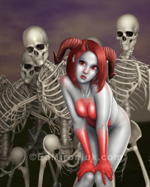 Ed Mironiuk ilustrações mulheres pin-up sensuais surreais provocantes fetiches