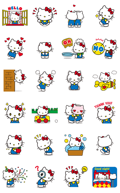 LINE Official Stickers - Hello Kitty Message Stickers