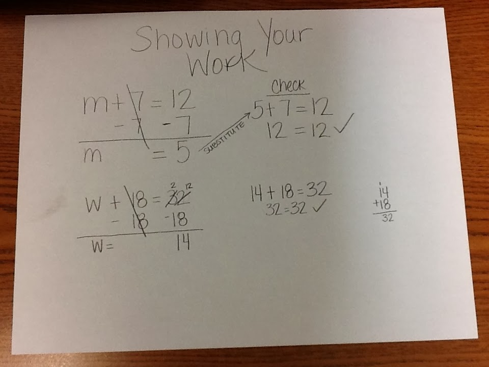 Mrs. White's 6th Grade Math Blog: SOLVING ALGEBRAIC EQUATIONS - ADDITION