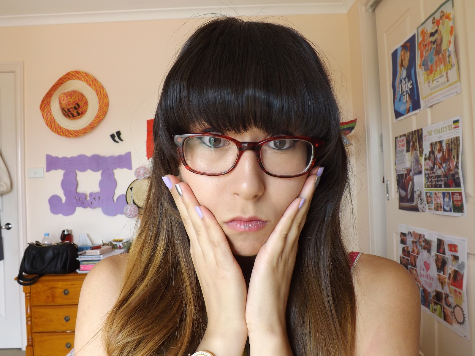 How to style a straight fringe/bangs taken by surprise