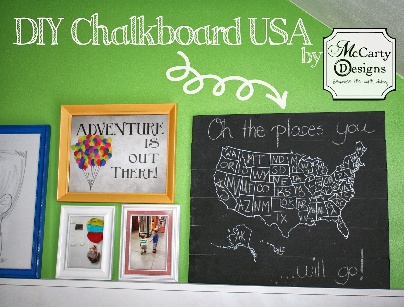 DIY Chalkboard USA McCarty Adventures