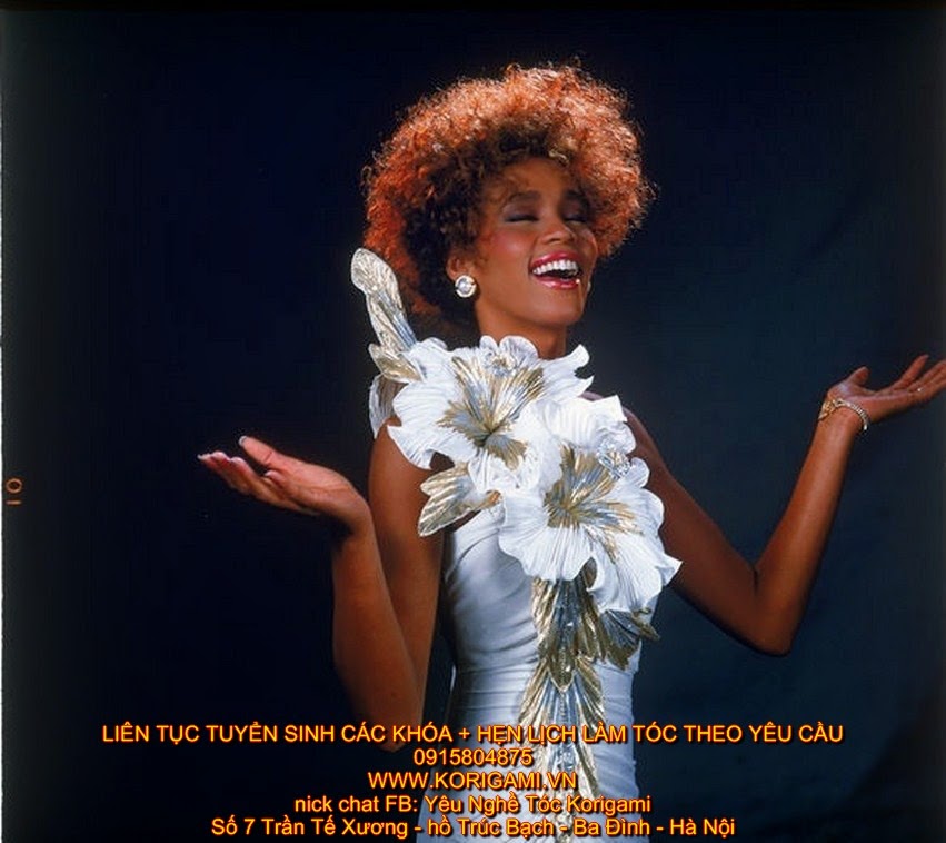 KIỂU TÓC NỮ ĐẸP, NỮ HOÀNG ÂM NHẠC THẾ GIỚI, WHITNEY HOUSTON, THE VOICE, GIỌNG CA VÀNG, DIVA NHẠC POP, NỮ HOÀNG NHẠC POP