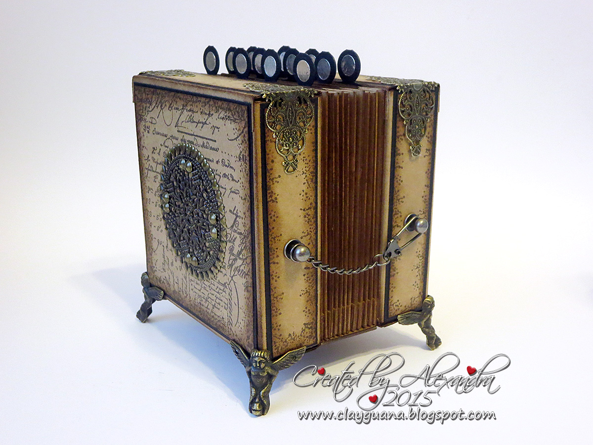 *ClayGuana Vintage Style Accordion Pockets Album