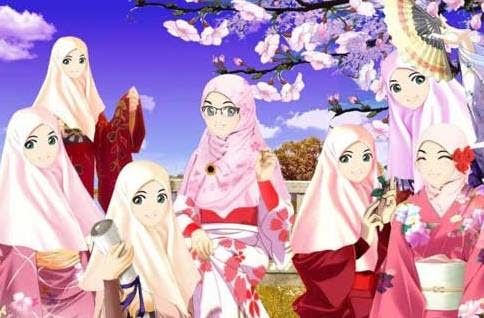 wall cartoon: persahabatan imut lucu