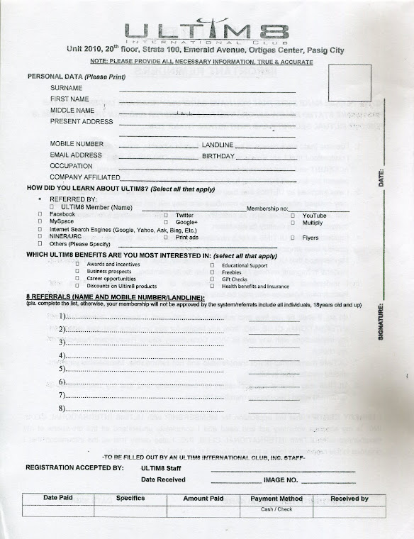 Registration Form Page 1