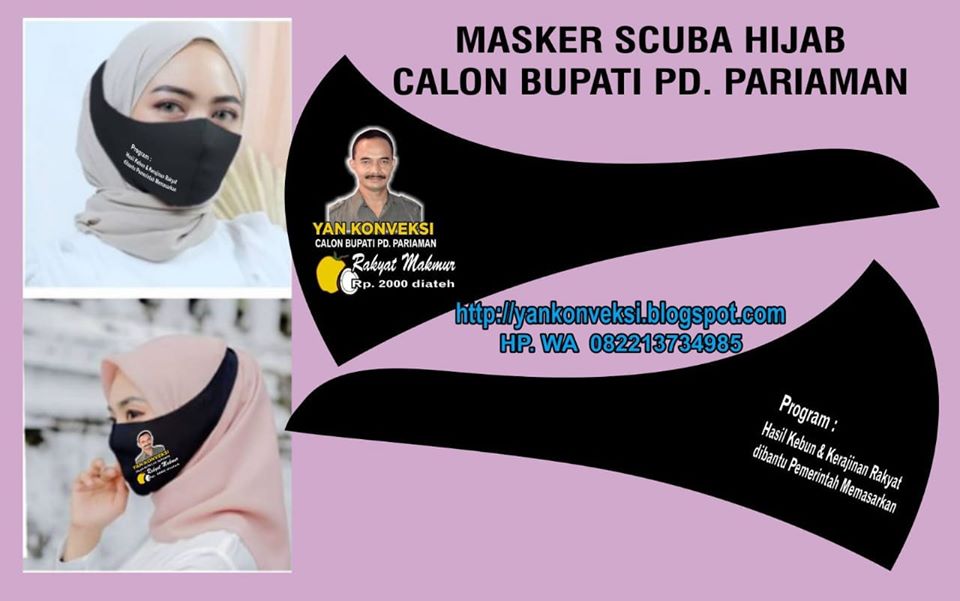 MASKER SCUBA HIJAB Calon Bupati