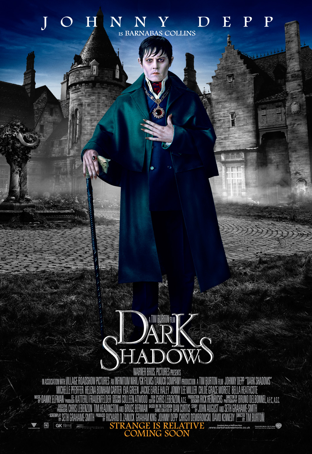 Movie Buff S Reviews Full Body Character Posters From Dark Shadows