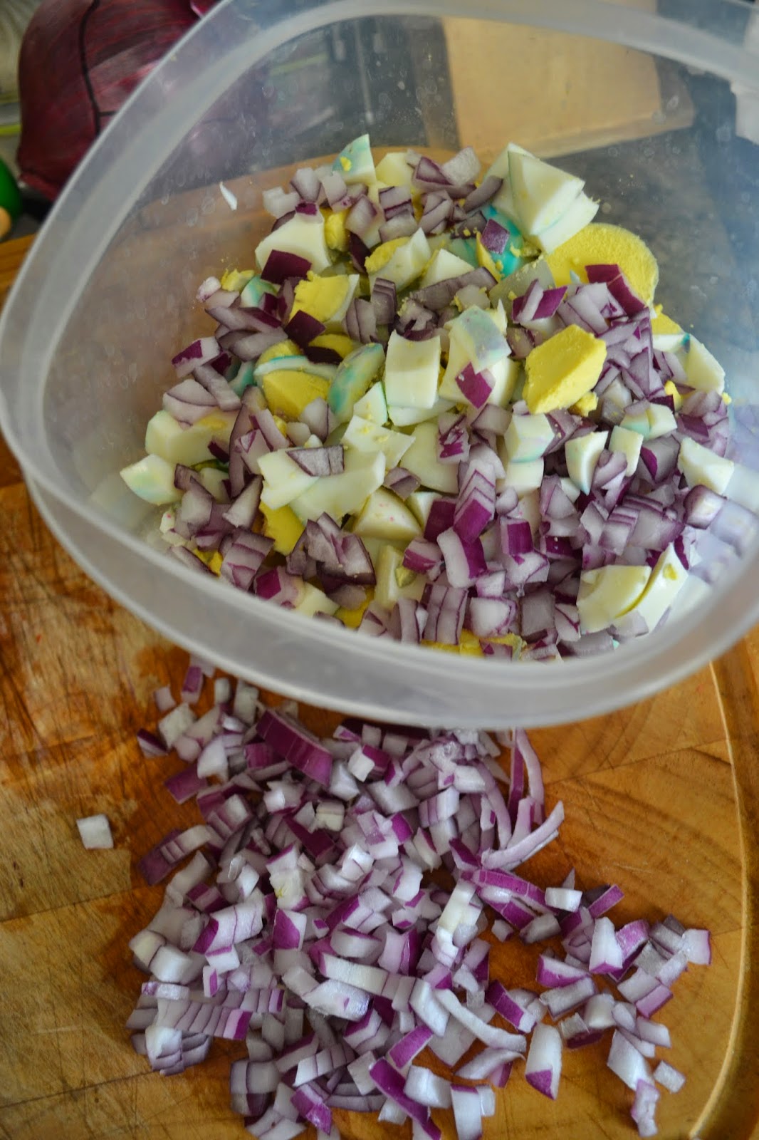 Thrifty Artsy Girl Egg Salad with Bacon and Horseradish