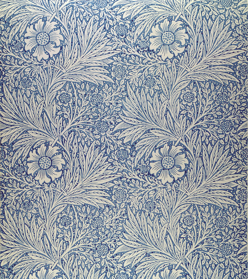 William Morris Wallpaper Content in a Cottage