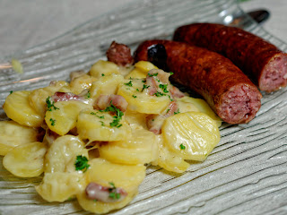 Truffade et saucisse fumée