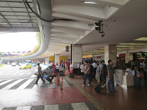 Arrival at "Soekarno-Hatta International airport" in Jakarta.