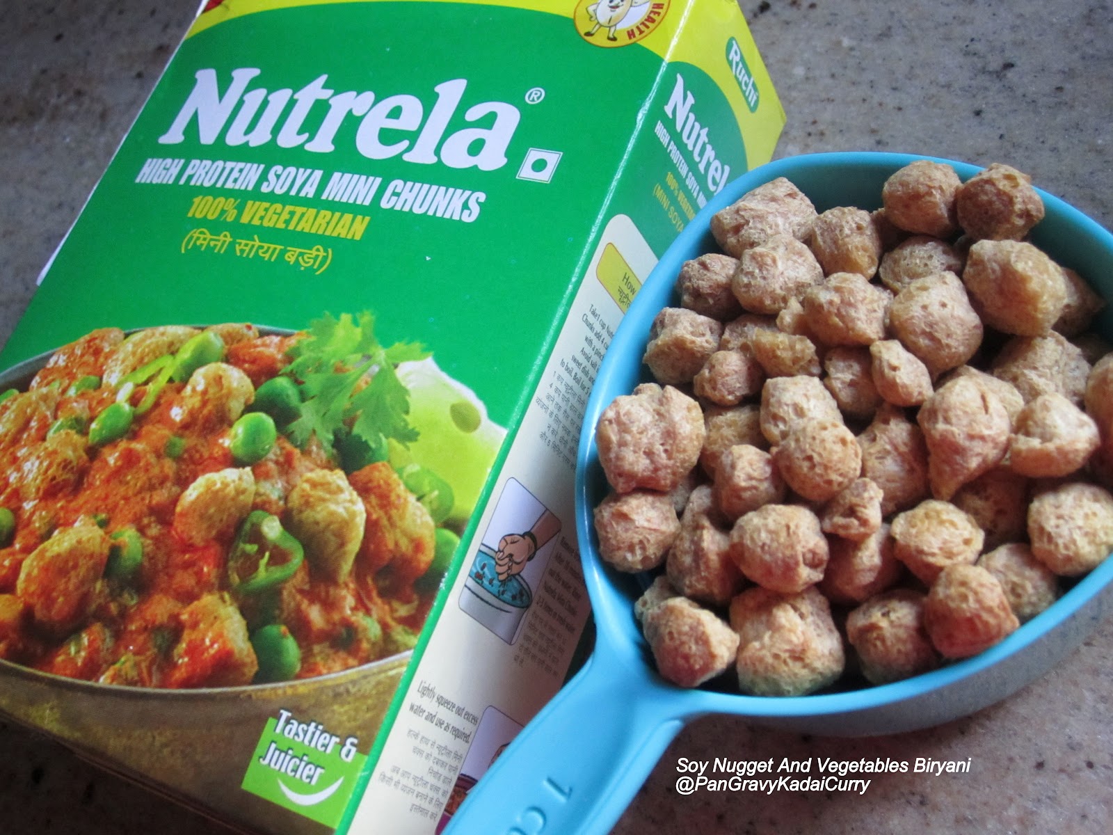 Pan Gravy Kadai Curry Soy Nugget And Vegetables Biryani