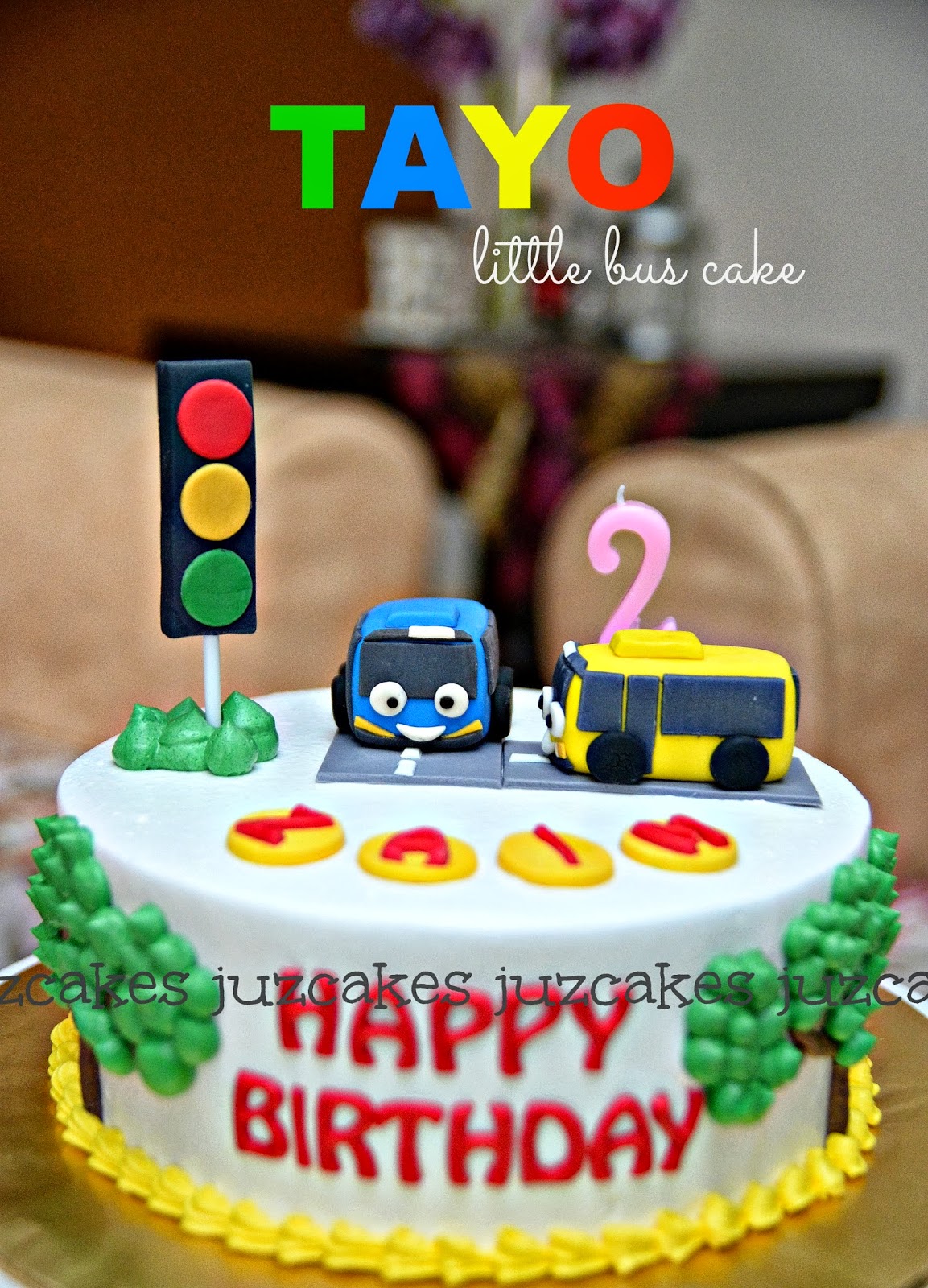 JUZCAKES Tayo Figurine Cake