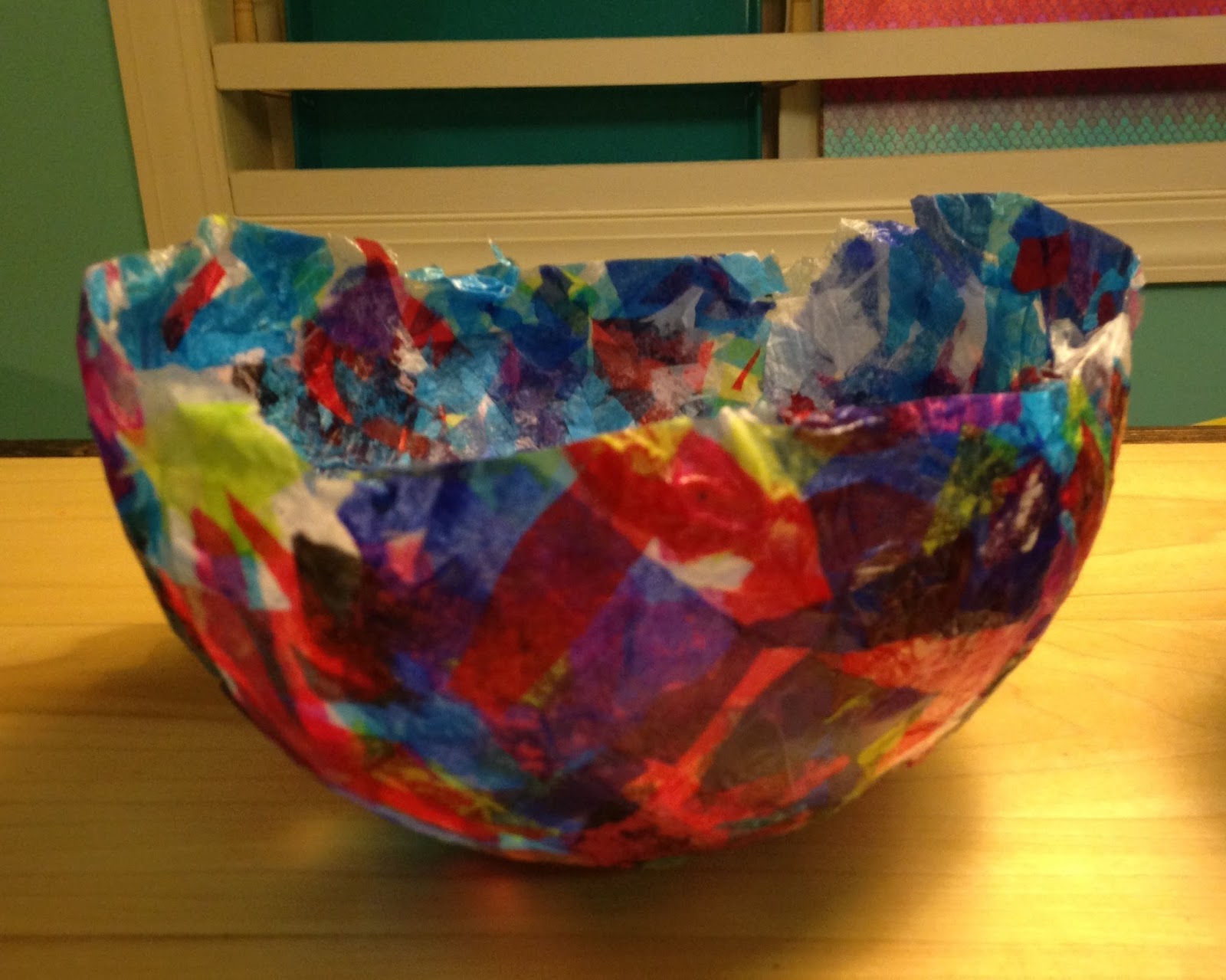 Stare if you must.......... Tissue Paper Bowls