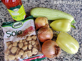 Tocanita de soia cu legume ingrediente reteta