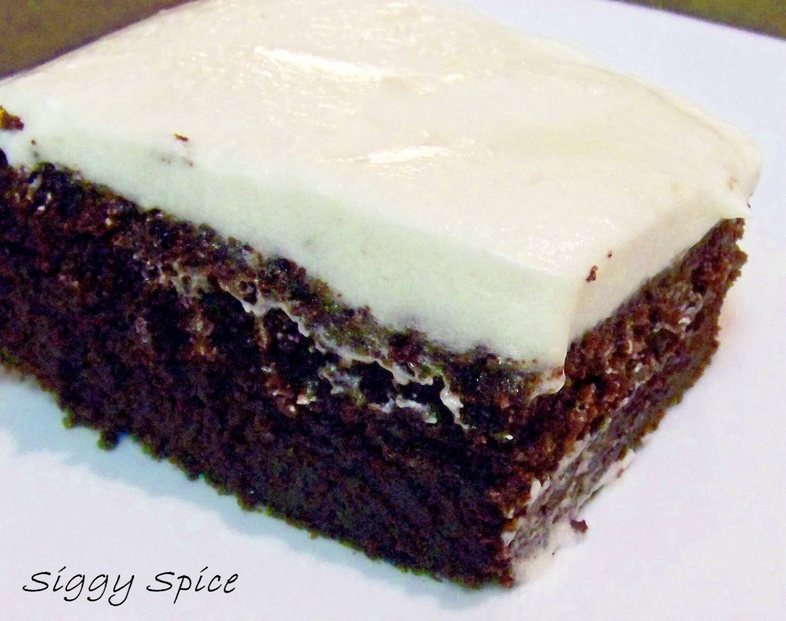 Siggy Spice My VERY Favorite Chocolate Cake with My VERY Favorite Frosting