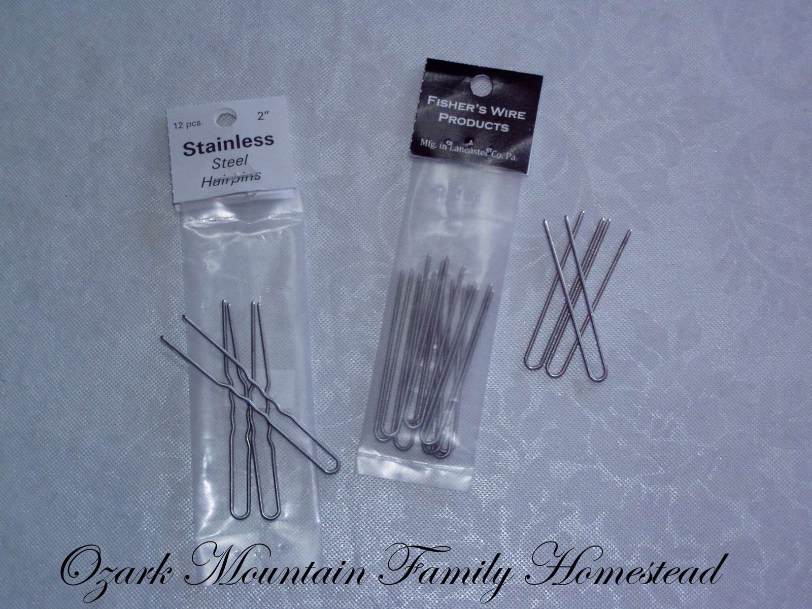 Ozark Mountain Family Homestead Handmade Steel Amish Hairpins