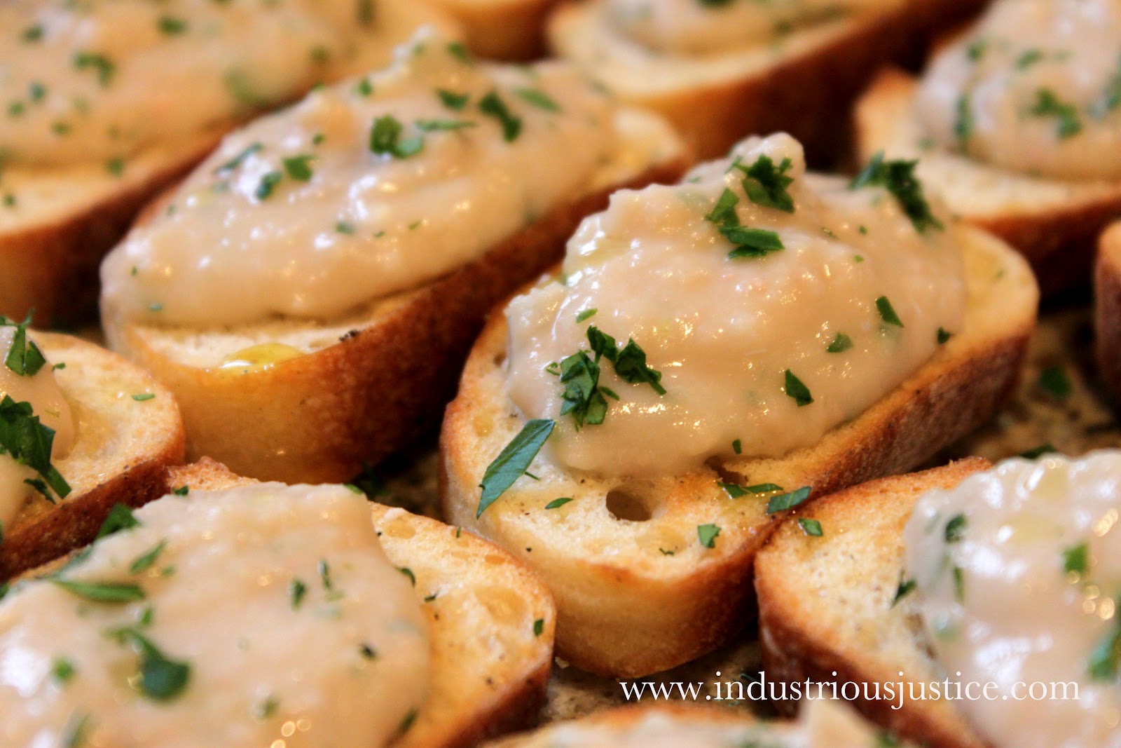 industrious justice Recipe White Bean Spread on Crostini