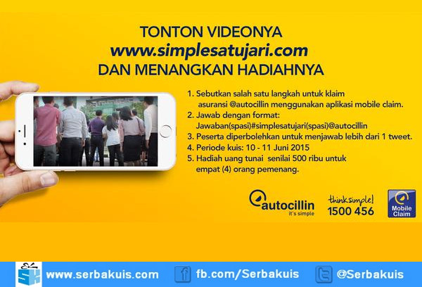 Kuis Simple Satu Jari Berhadiah Uang Total 2 Juta Rupiah Kuis Simple Satu Jari Berhadiah Uang Total 2 Juta Rupiah