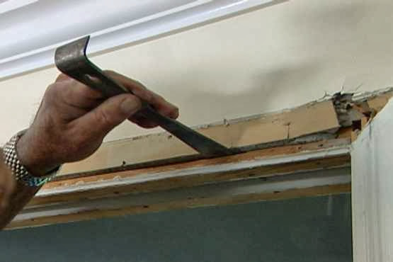 how to repair wall sliding door