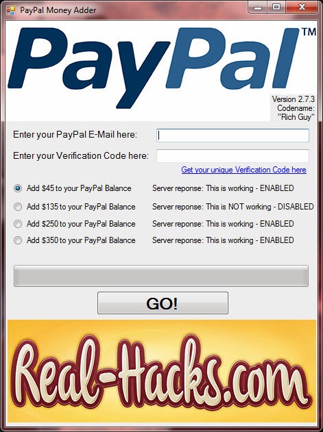 paypal money adder unlock code