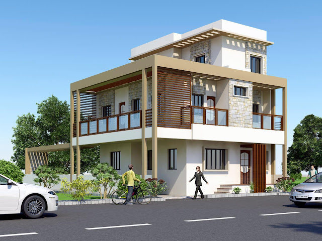 3D Front Elevation com  India Pakistan House Design 3D Front