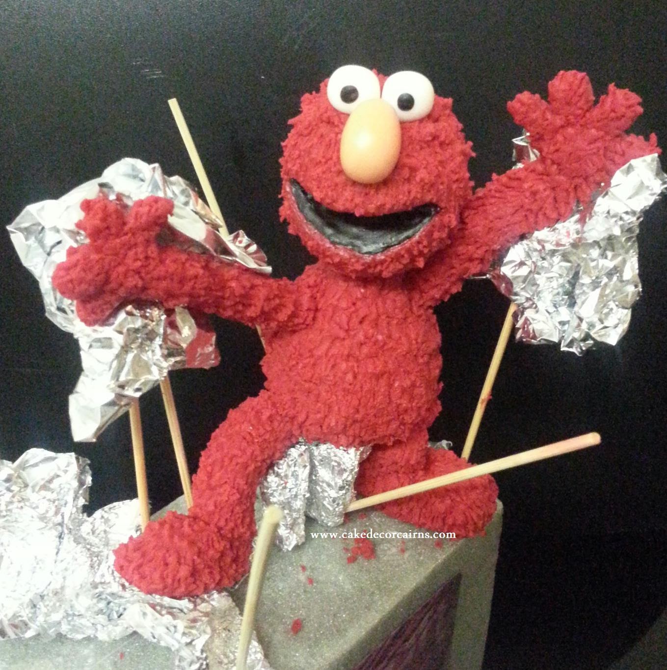 Cake Decor in Cairns How I made My Fondant Elmo Cake Topper