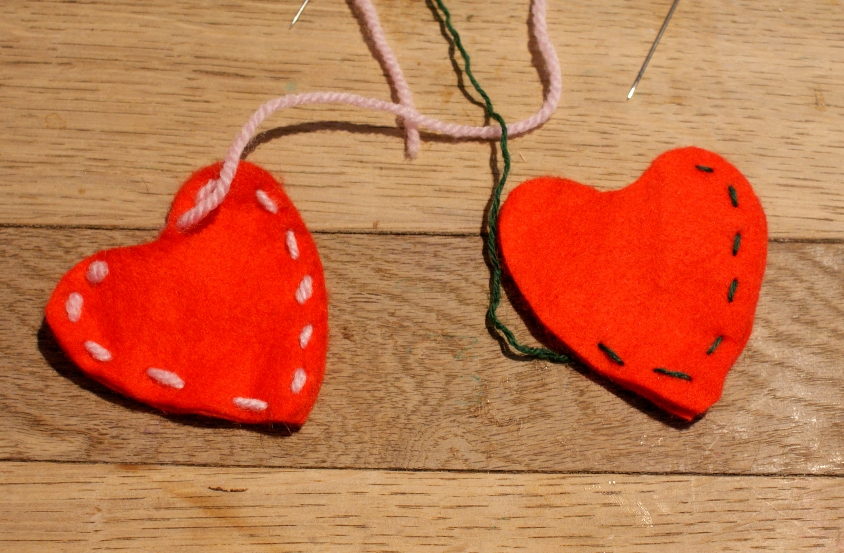 lightly enchanted First Sewing Felt Heart