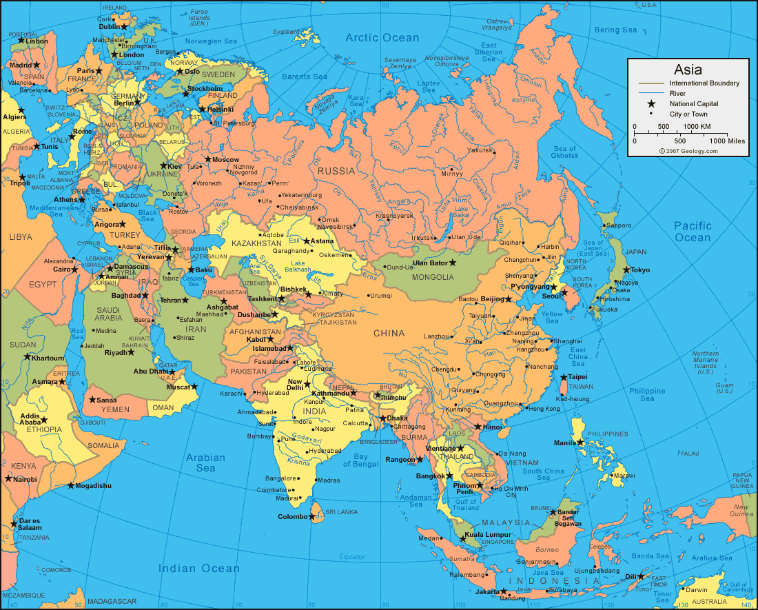 Asia En Mapa