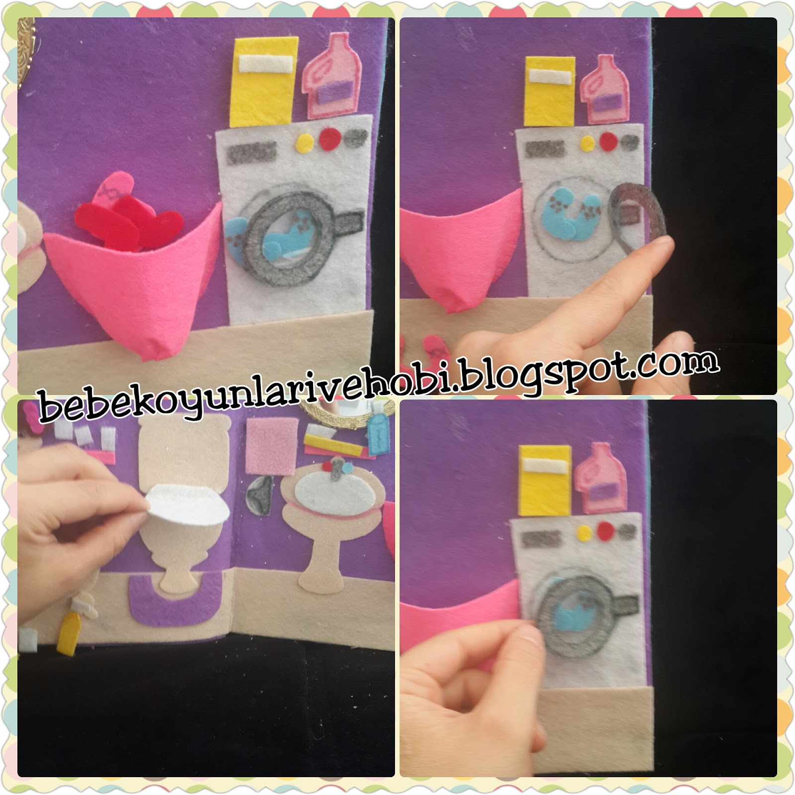 Elifce Bebek Oyunları ve Hobi keçeden bebek kitabı yapımı ) ( quites