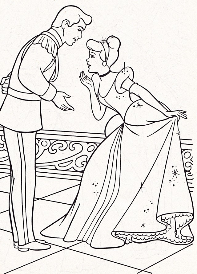 Kids Page: Cinderella And Prince Charming 2631 Disney Sofia The First  Coloring Pages