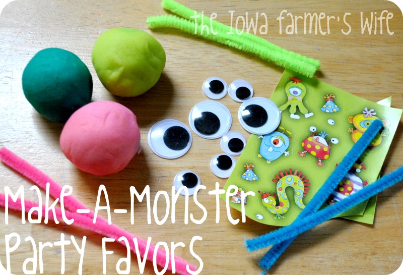 The Iowa Farmer's Wife Make A Monster Playdough Party Favors