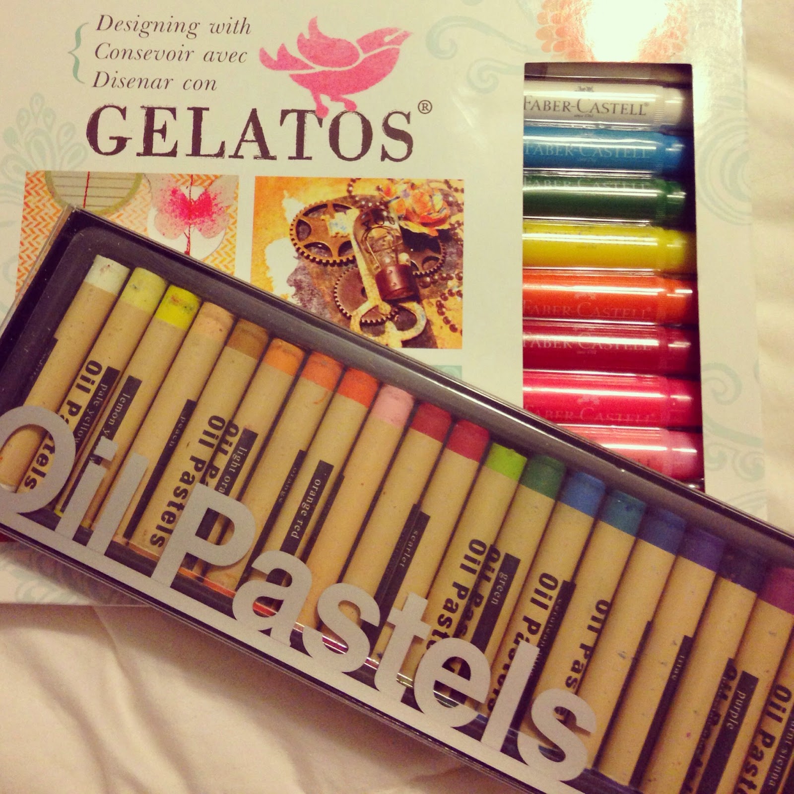 Jossie Posie: Gelatos & Oil Pastels Review