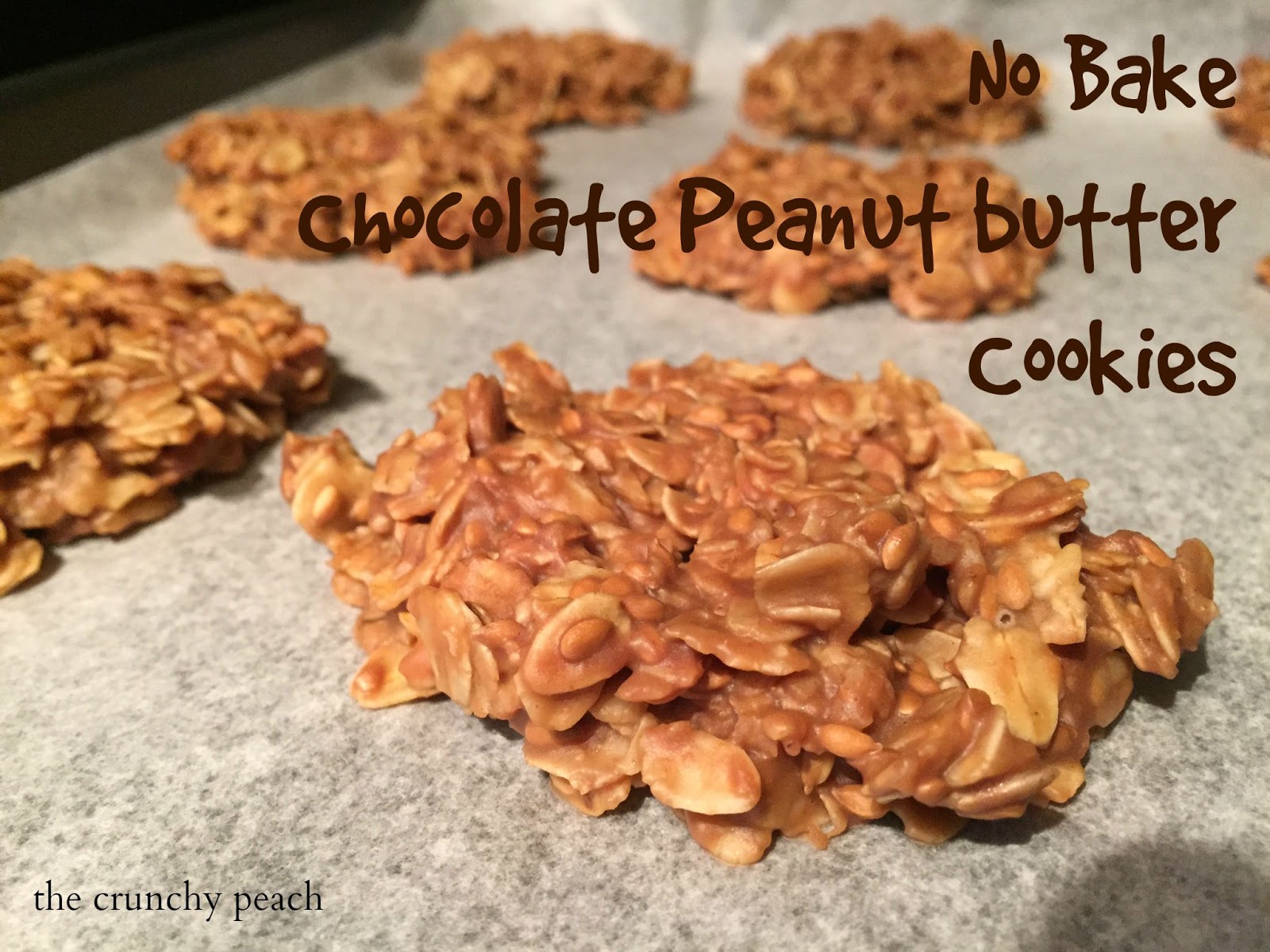 the crunchy peach No Bake Cookies