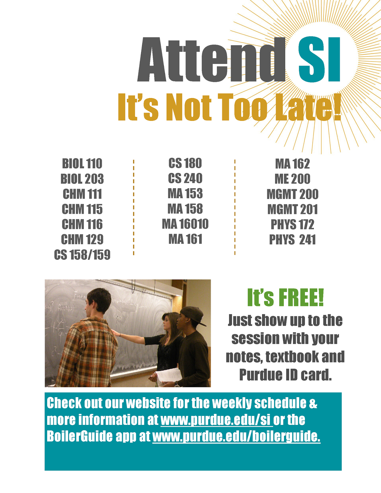 supplemental instruction course listings purdue ie undergrad news supplemental instruction flyers