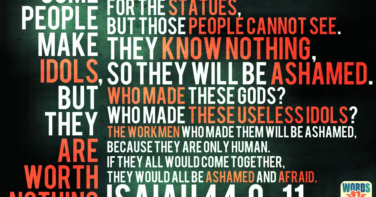 Idols Are Useless Isaiah 44911 Free Bible Desktop Verse Wallpaper