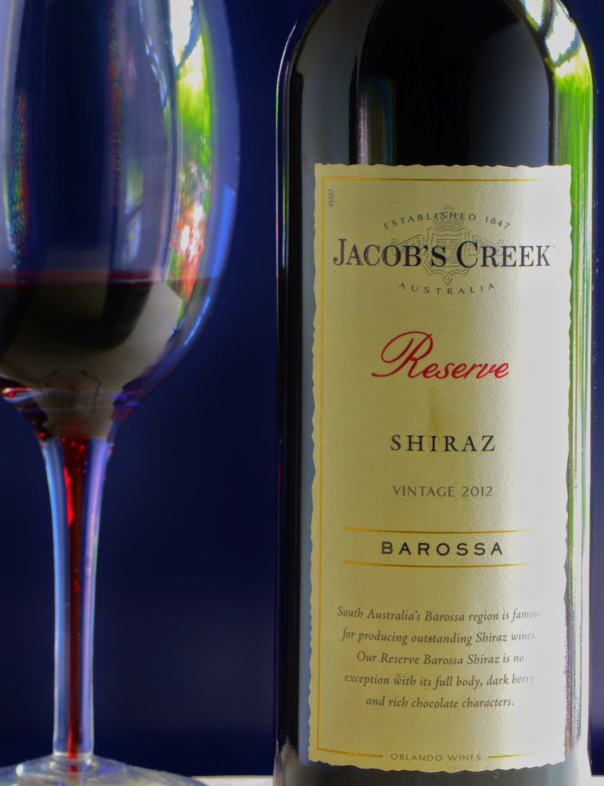 New Hampshire Wineman Jacob's Creek Barossa 2012 Reserve Shiraz