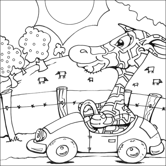 Race Car Coloring Pages for Kids title=