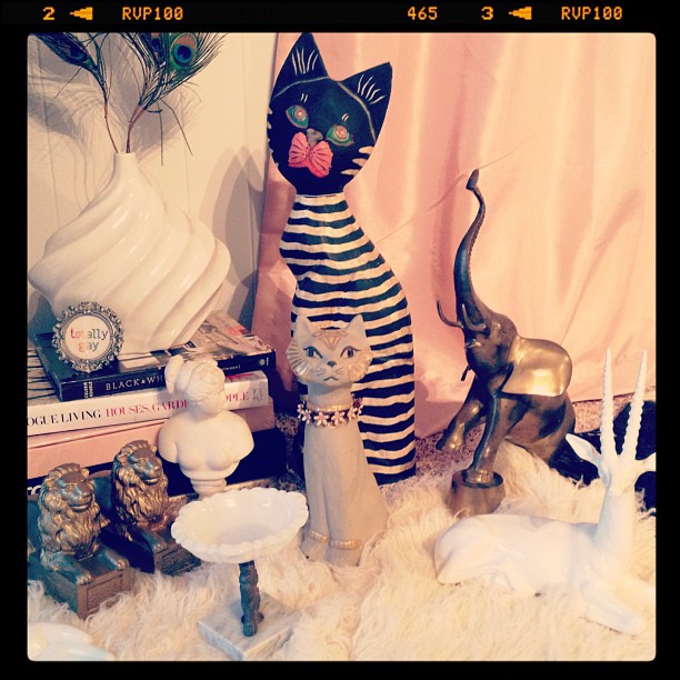 vintage statues and figurines