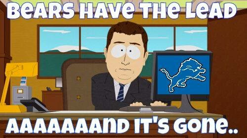 bears have the lead aaand it's gone.. #lions #bearshaters #anditsgone
