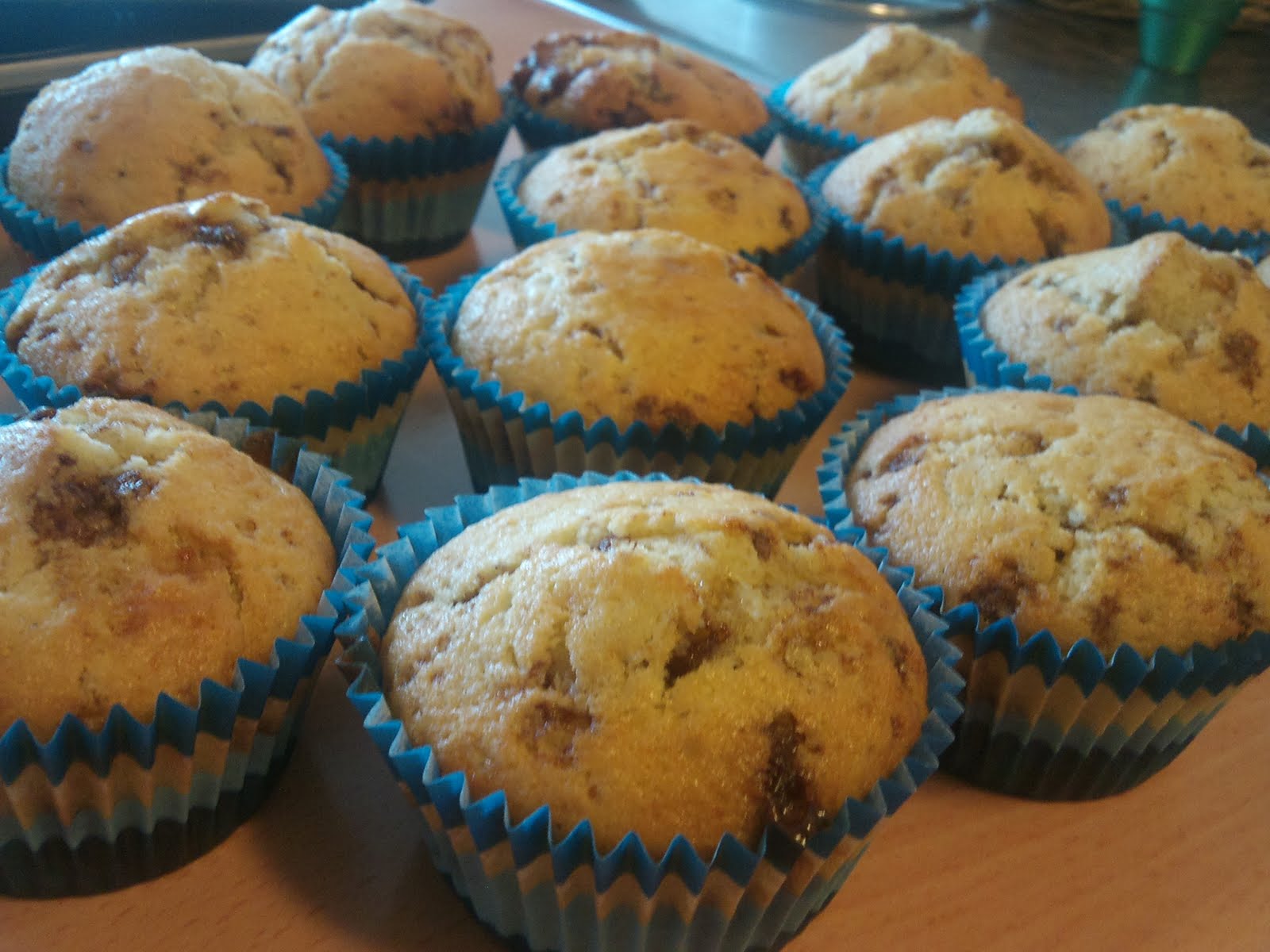 Carro bakar Muffins med daimchoklad