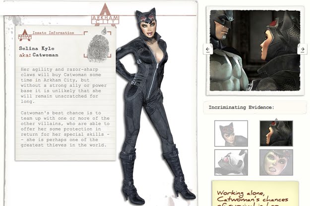 Batman Arkham City dos nuevas im genes de Batman y Catwoman en la secuela