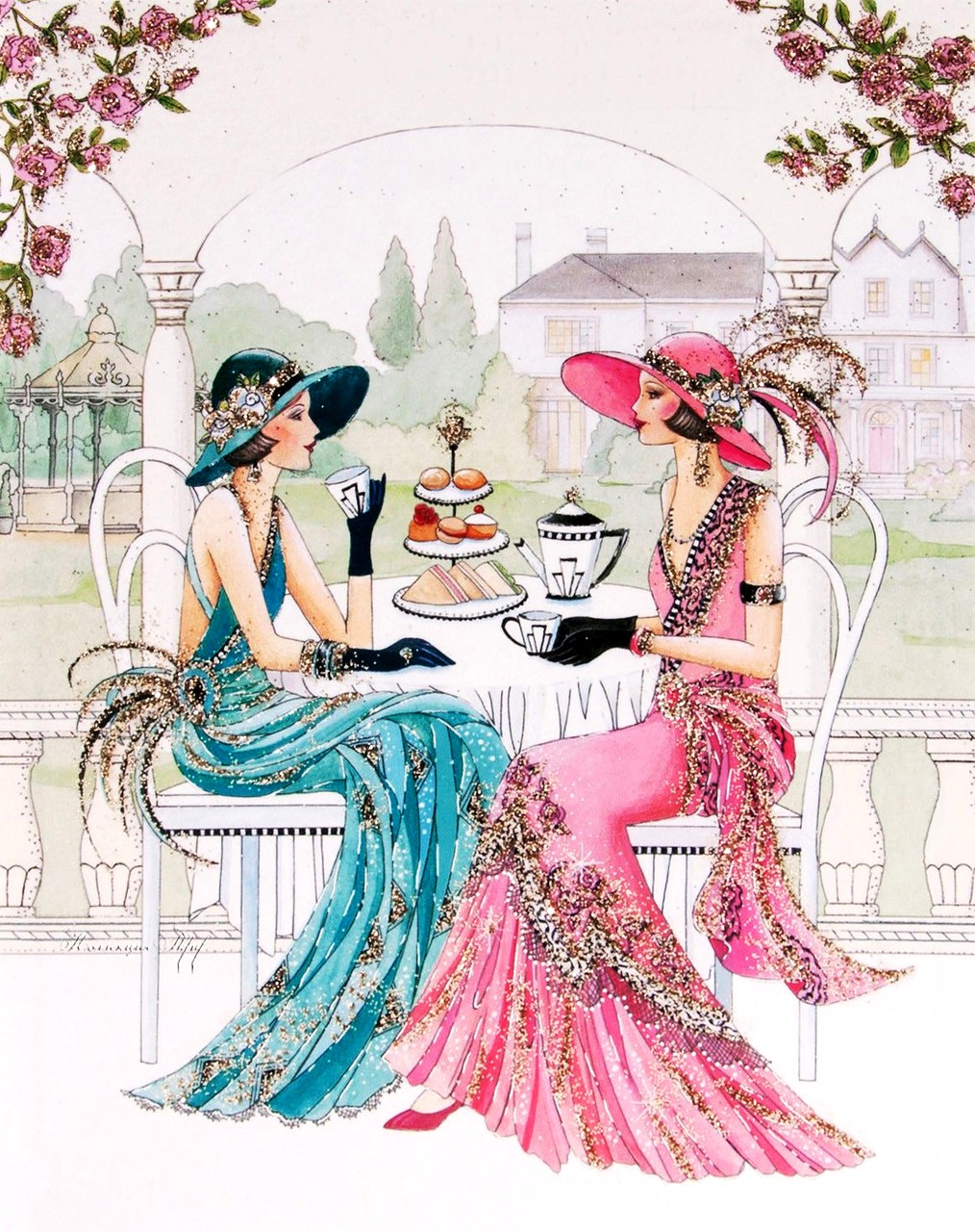 AMARNA ARTESANATO E IMAGENS IMAGENS PARA DECOUPAGE ART DECO LADIES